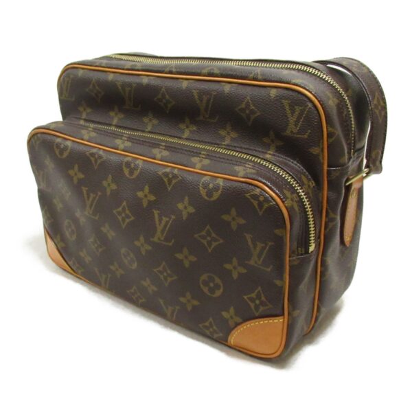 2100301127999 4 LOUIS VUITTON Nile Shoulder Bag Monogram Bag Brown