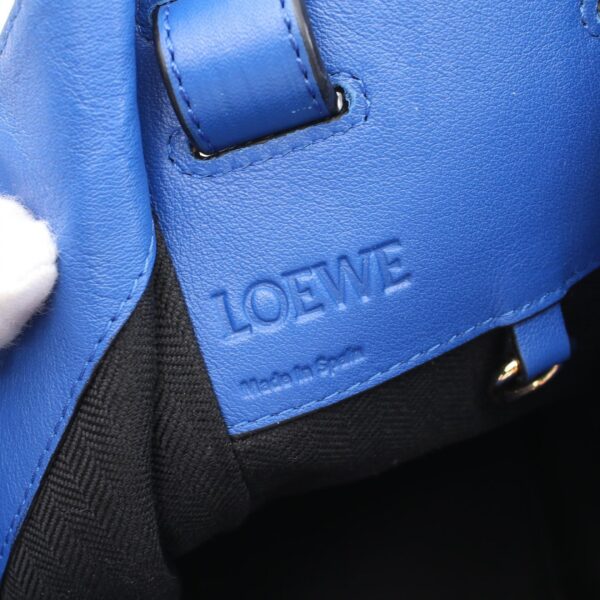 2100301128682 4 Loewe Hammock Small Leather Handbag Blue