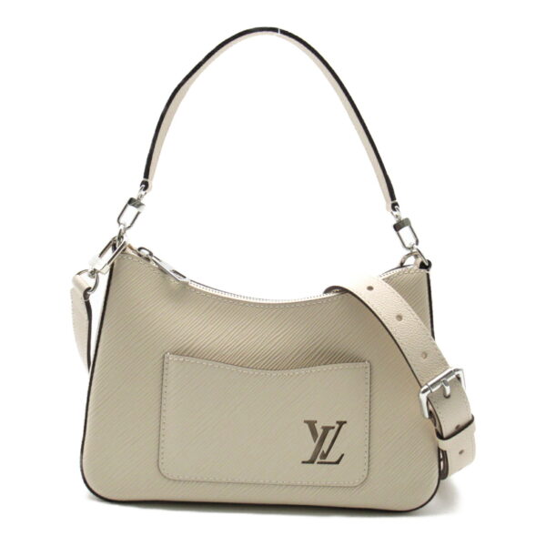 2100301132207 1 Louis Vuitton Marelle Epi Shoulder Bag White