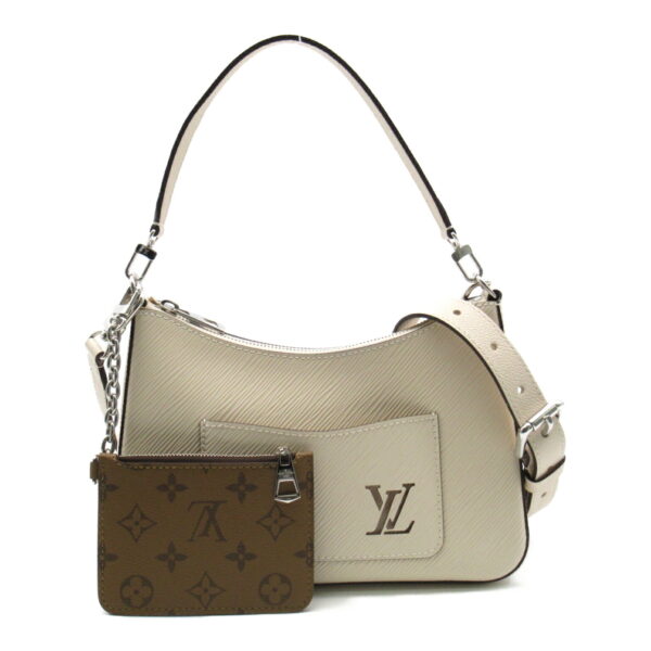 2100301132207 4 Louis Vuitton Marelle Epi Shoulder Bag White