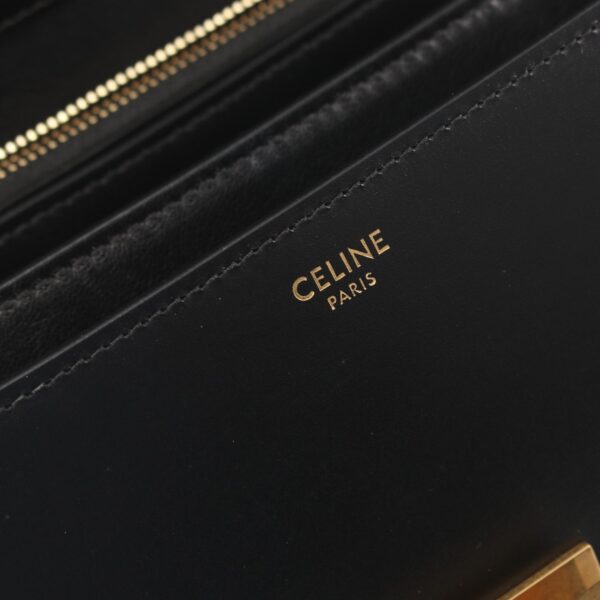 2100301132931 4 Celine Classic Medium Leather Shoulder Bag Black