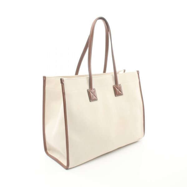 2100301141995 2 Burberry Canvas Leather Tote Bag Beige Brown