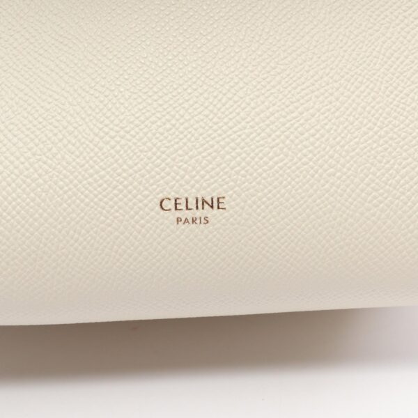 2100301142374 4 Celine Belt Nano Leather Handbag White