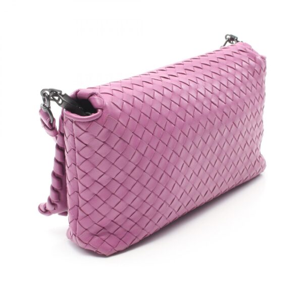 2100301144194 2 Bottega Veneta Intrecciato Leather Shoulder Bag Pink