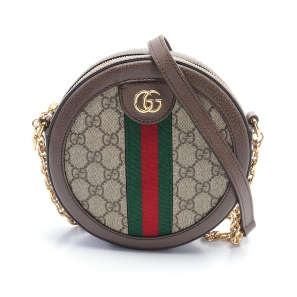 2100301145276 1 Gucci Ophidia Mini Sherry GG Supreme Shoulder Bag Brown