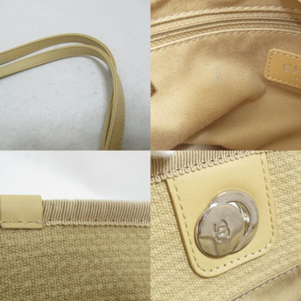 2101217330077 8c CHANEL Deauville Tote MM Tote Bag Canvas Beige