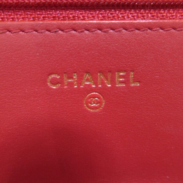 2101217335720 11 CHANEL Chain Shoulder Bag Caviar Skin Red