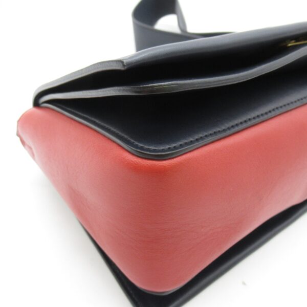 2101217364836 6 Celine Leather Shoulder Bag Red Navy