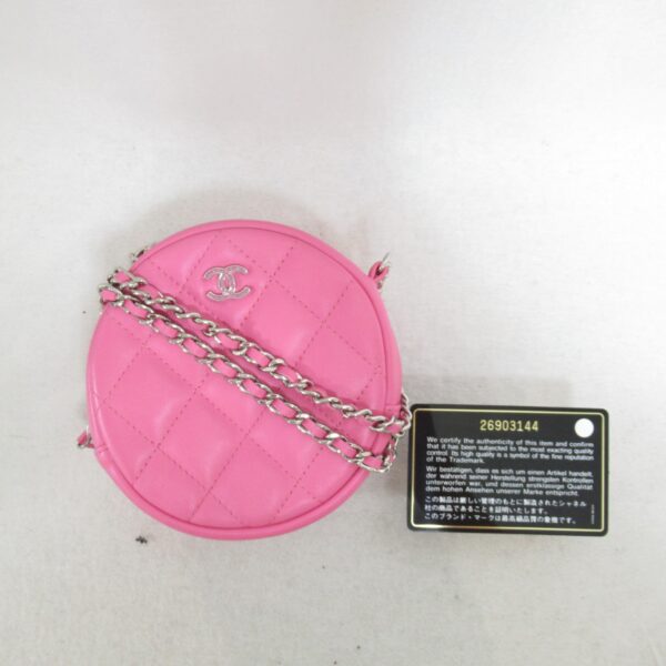 2101217379946 2 CHANEL Chain Shoulder Bag Lambskin Pink