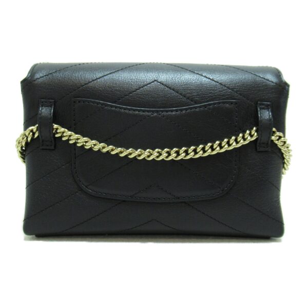 2101217381833 6 CHANEL V Stitch Chain Shoulder Bag Calf Black