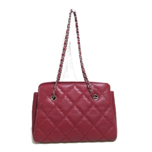 2101217383370 3 CHANEL Ultra Stitch Chain Shoulder Bag Leather Red