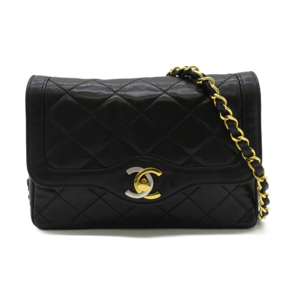 2101217386852 1 CHANEL Chain Shoulder Bag Lambskin Black