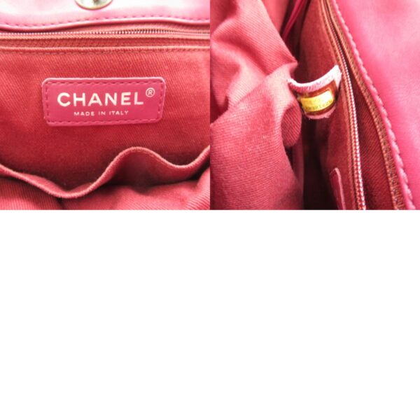 2101217405928 10c CHANEL Shoulder Tote Bag Leather Purple