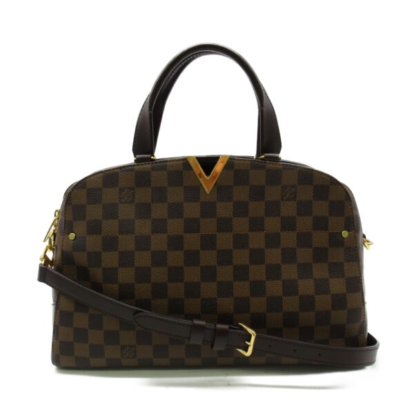 2101217436335 1 Louis Vuitton Kensington 2way Shoulder Bag Damier Brown