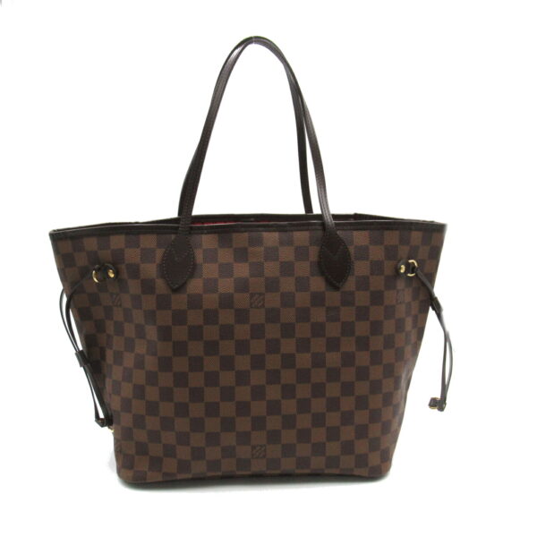 2101217437660 1 Louis Vuitton Neverfull MM Tote Bag Damier Brown