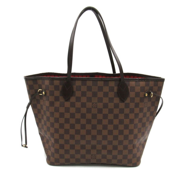 2101217437660 2 Louis Vuitton Neverfull MM Tote Bag Damier Brown