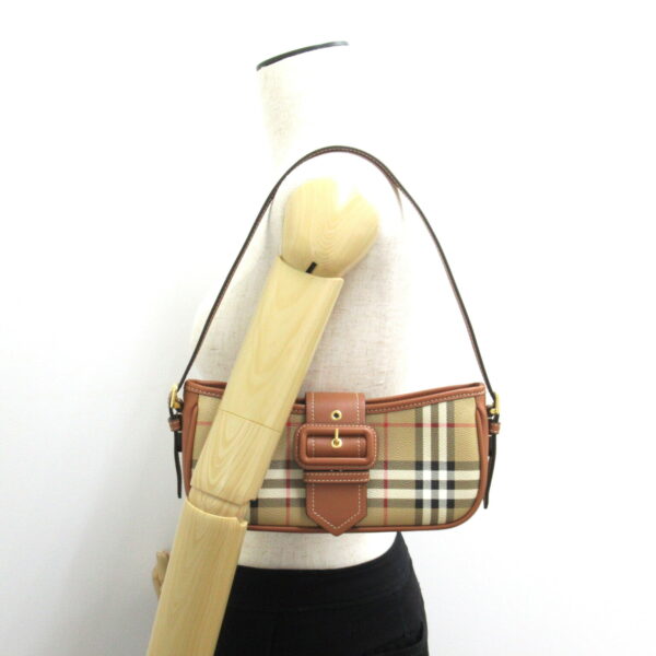 2101217483452 5 Burberry Canvas Leather Shoulder Bag Brown