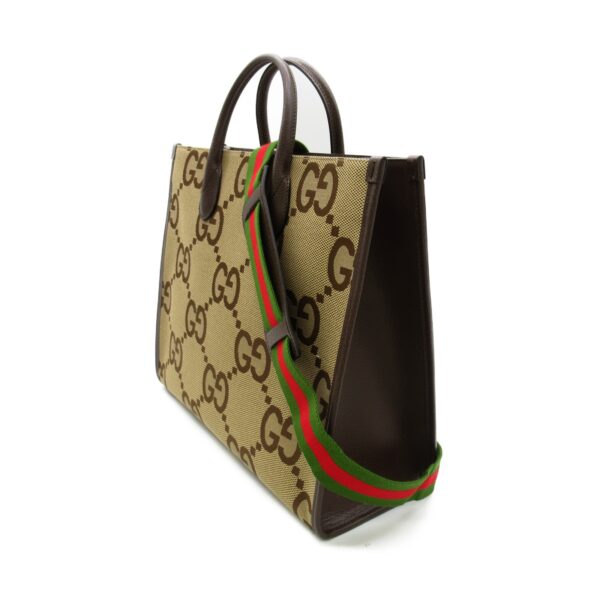 2101217497626 2 Gucci Jumbo Gg Tote Bag Beige Ebony