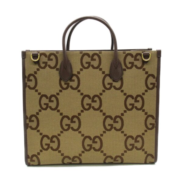 2101217497626 3 Gucci Jumbo Gg Tote Bag Beige Ebony