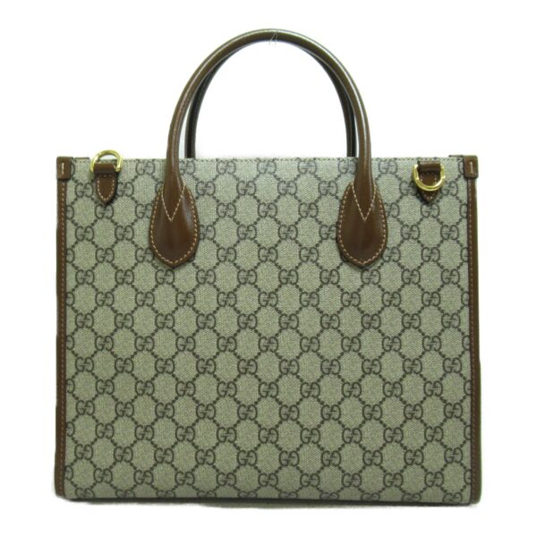 2101217499194 5 Gucci Gg Supreme Small Tote Bag Beige Brown