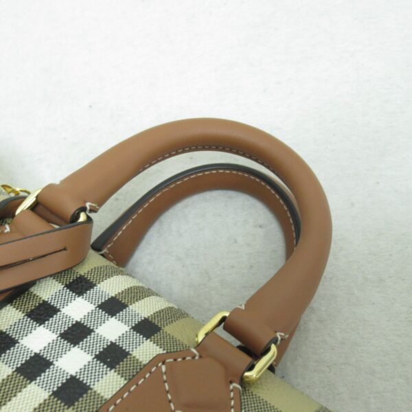 2101217510516 8 Burberry Calf Leather 2Way Shoulder Bag Beige