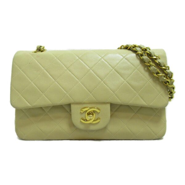 2101217510813 3 CHANEL Matelasse Chain Shoulder Bag Lambskin Beige