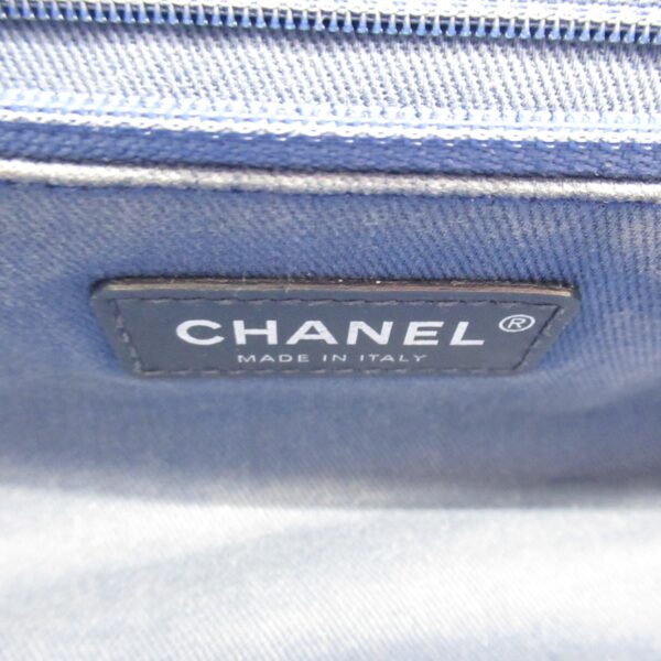 2101217512022 10 CHANEL 2way Shoulder Bag Canvas Blue