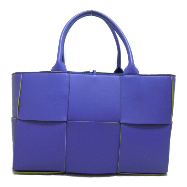 2101217515276 4 Bottega Veneta Arco Leather Tote Bag Purple