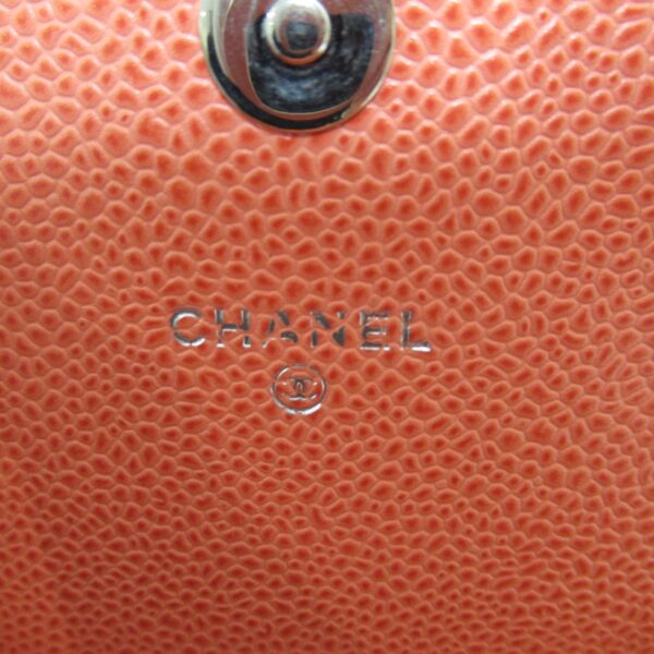 2101217515450 10 CHANEL Chain Wallet Shoulder Bag Caviar Skin Pink