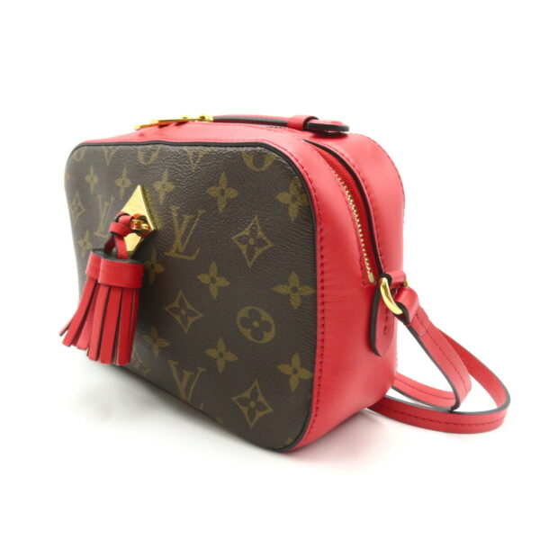 2101217520614 3 Louis Vuitton Saintonge 2way Shoulder Bag Monogram Red