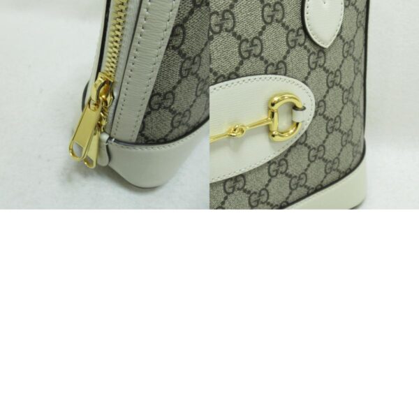 2101217520737 14c Gucci Horsebit Gg Supreme 2Way Shoulder Bag Beige White