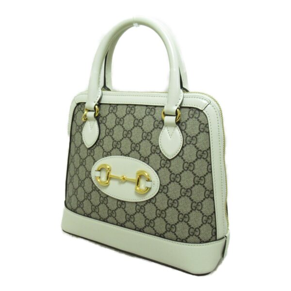 2101217520737 4 Gucci Horsebit Gg Supreme 2Way Shoulder Bag Beige White