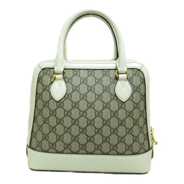 2101217520737 5 Gucci Horsebit Gg Supreme 2Way Shoulder Bag Beige White