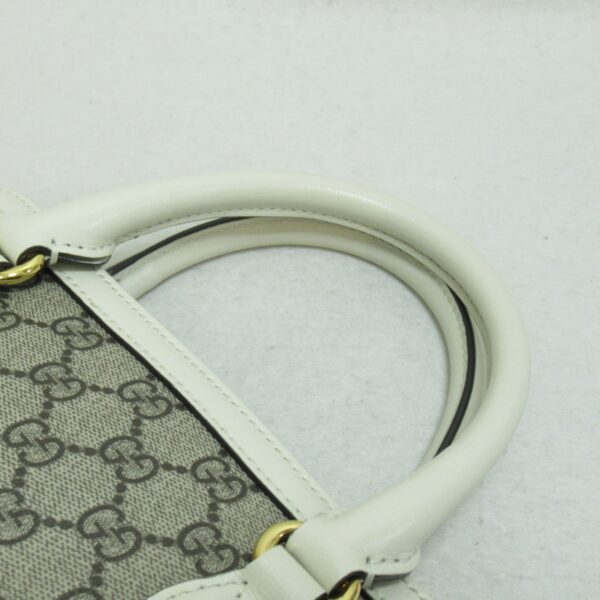 2101217520737 9 Gucci Horsebit Gg Supreme 2Way Shoulder Bag Beige White