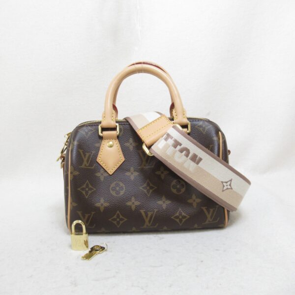 2101217533133 2 Louis Vuitton Speedy Bandouliere 20 2way Shoulder Bag Brown