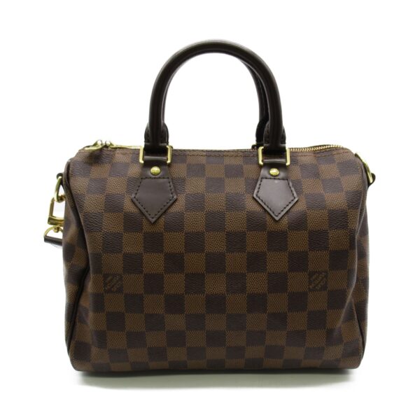 2101217536530 3 Louis Vuitton Speedy Bandouliere 25 2way Shoulder Bag Damier Brown