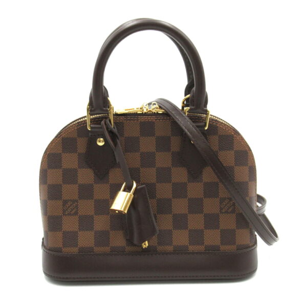 2101217537834 1 Louis Vuitton Alma BB 2way Shoulder Bag Damier Brown