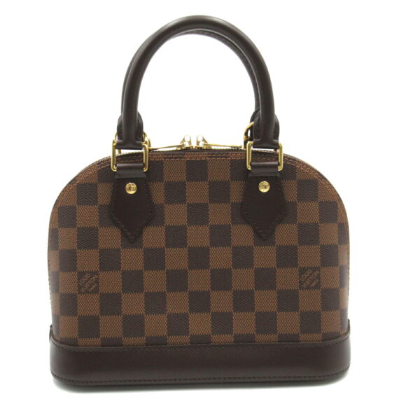 2101217537834 2 Louis Vuitton Alma BB 2way Shoulder Bag Damier Brown