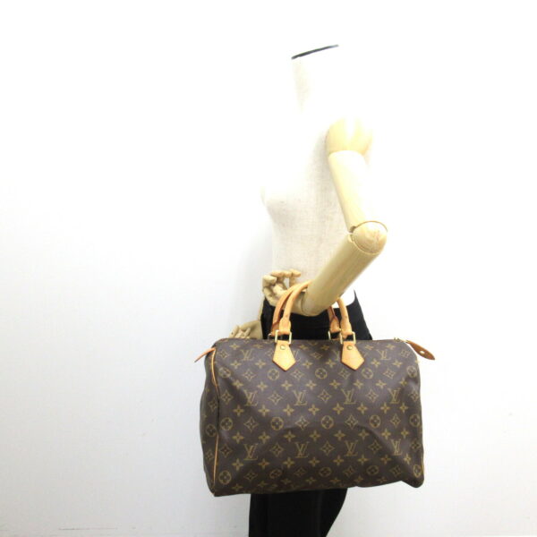 2101217540322 5 Louis Vuitton Speedy 35 Handbag Monogram Brown