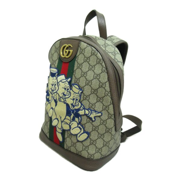 2101217544191 4 Gucci Three Little Pigs Gg Supreme Rucksack Brown Beige