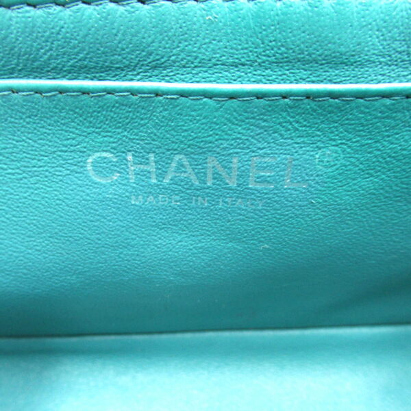 2101217550307 7 CHANEL Matelasse Chain Shoulder Bag Lambskin Blue Green