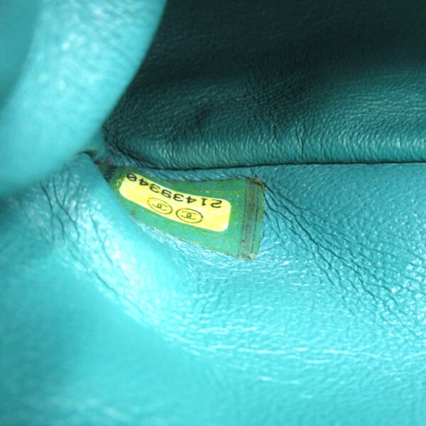 2101217550307 8 CHANEL Matelasse Chain Shoulder Bag Lambskin Blue Green