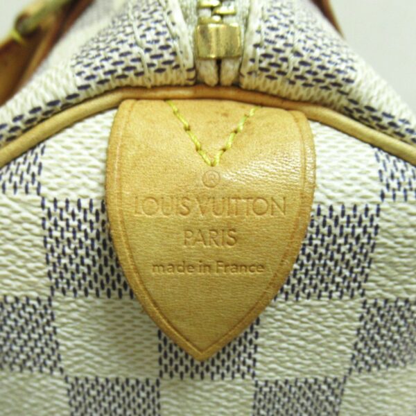 2101217551144 10 Louis Vuitton Speedy 25 Handbag Damier Azur Ivory