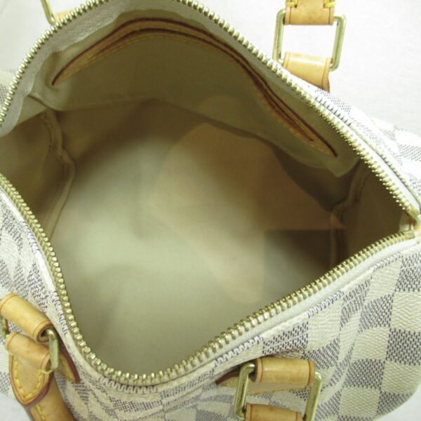 2101217551144 2 Louis Vuitton Speedy 25 Handbag Damier Azur Ivory