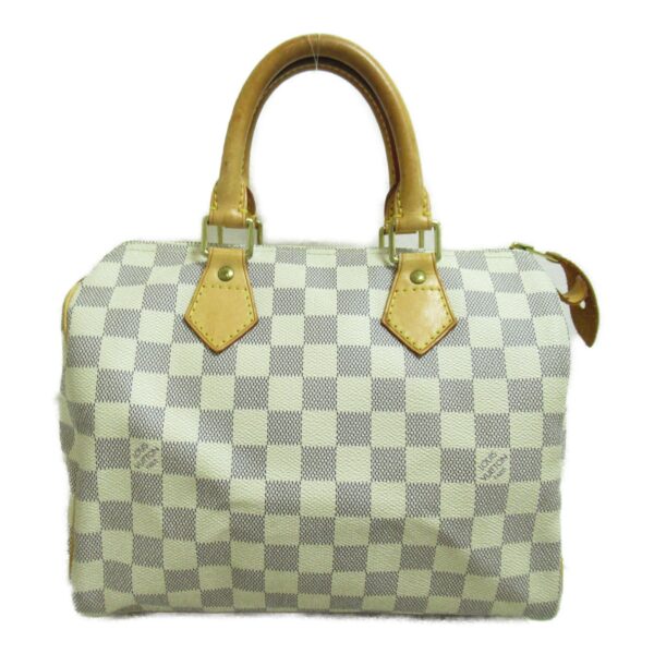 2101217551144 3 Louis Vuitton Speedy 25 Handbag Damier Azur Ivory