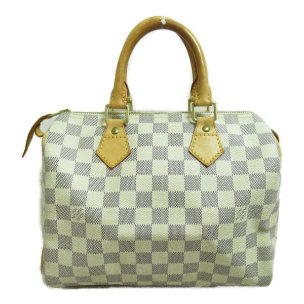 2101217551144 5 Louis Vuitton Speedy 25 Handbag Damier Azur Ivory