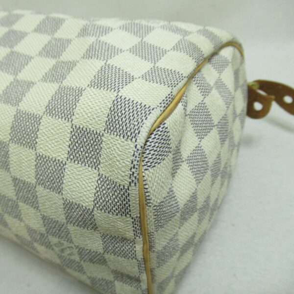 2101217551144 7 Louis Vuitton Speedy 25 Handbag Damier Azur Ivory