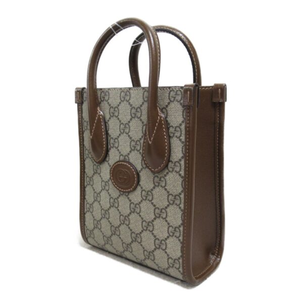 2101217571715 4 Gucci Interlocking G 2Way Tote Bag Beige Brown