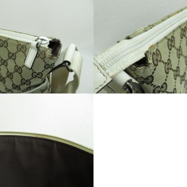 2101217583374 10c Gucci Gg Shoulder Bag Beige White