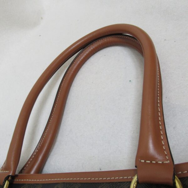 2101217583480 8 Celine Horizontal Cabato Leather Canvas Tote Bag Brown Brown